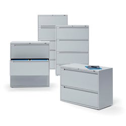 Global Industries 9300P 3-Drawer Locking Lateral File Cabinet 4000836
