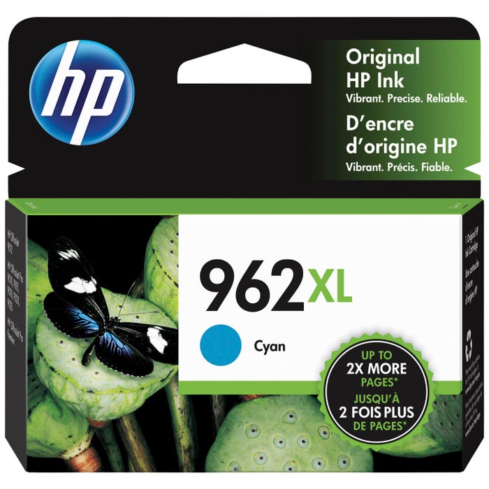 HP 962XL Ink Cartridge, 3JA00AN, Cyan