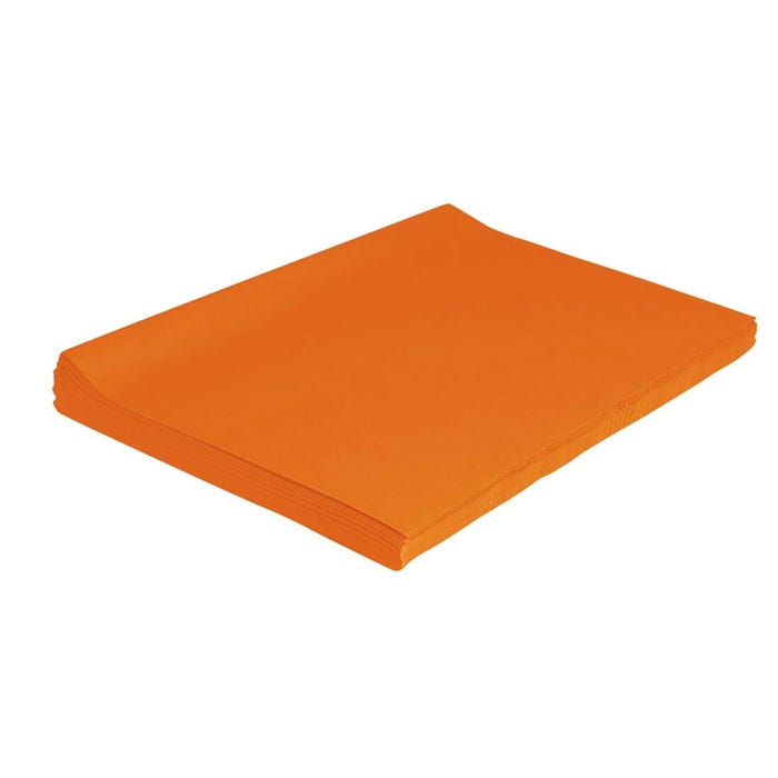 Kolorfast Non-Bleeding Tissue, 20 x 30 Inches, Orange, 480 Sheets