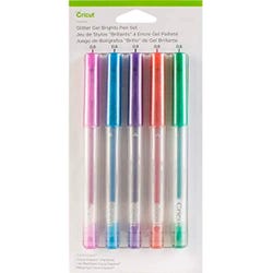 Cricut Gel Pen, Medium Point, Assorted Bright Glitter Colors, Set of 5, Item Number 2089356