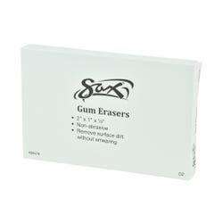 Sax Art Gum Erasers, 2 x 1 x 1/2 Inches, Brown, Pack of 12 438476