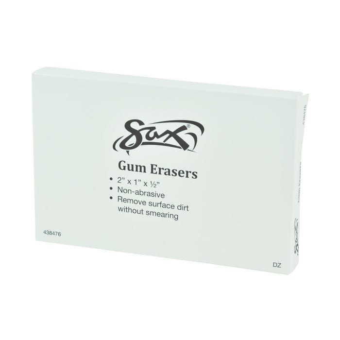 Sax Art Gum Erasers, 2 x 1 x 1/2 Inches, Brown, Pack of 12