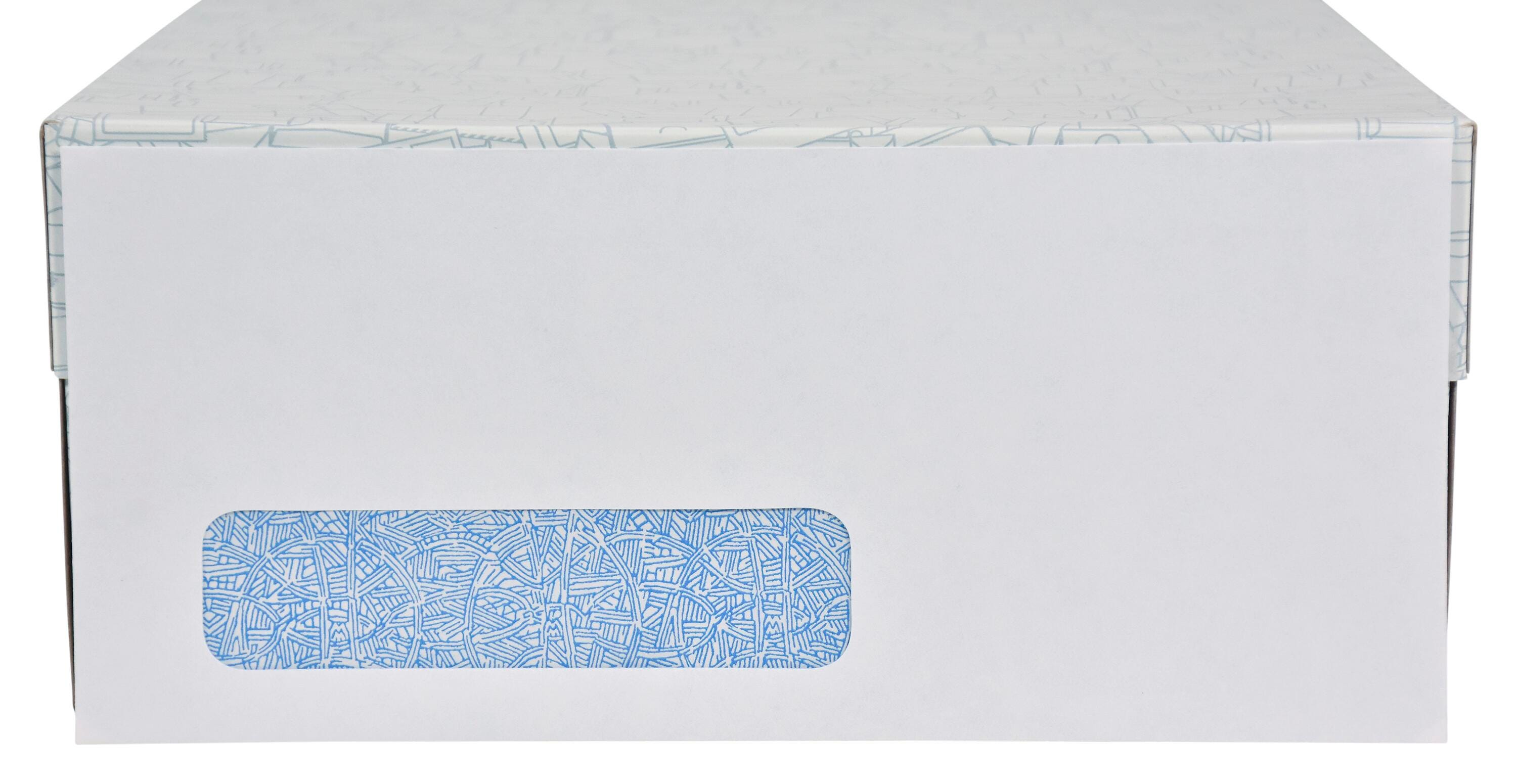 School Smart Kwik-Tak Security Window Envelope, No. 10, White, Box of 500 2044615