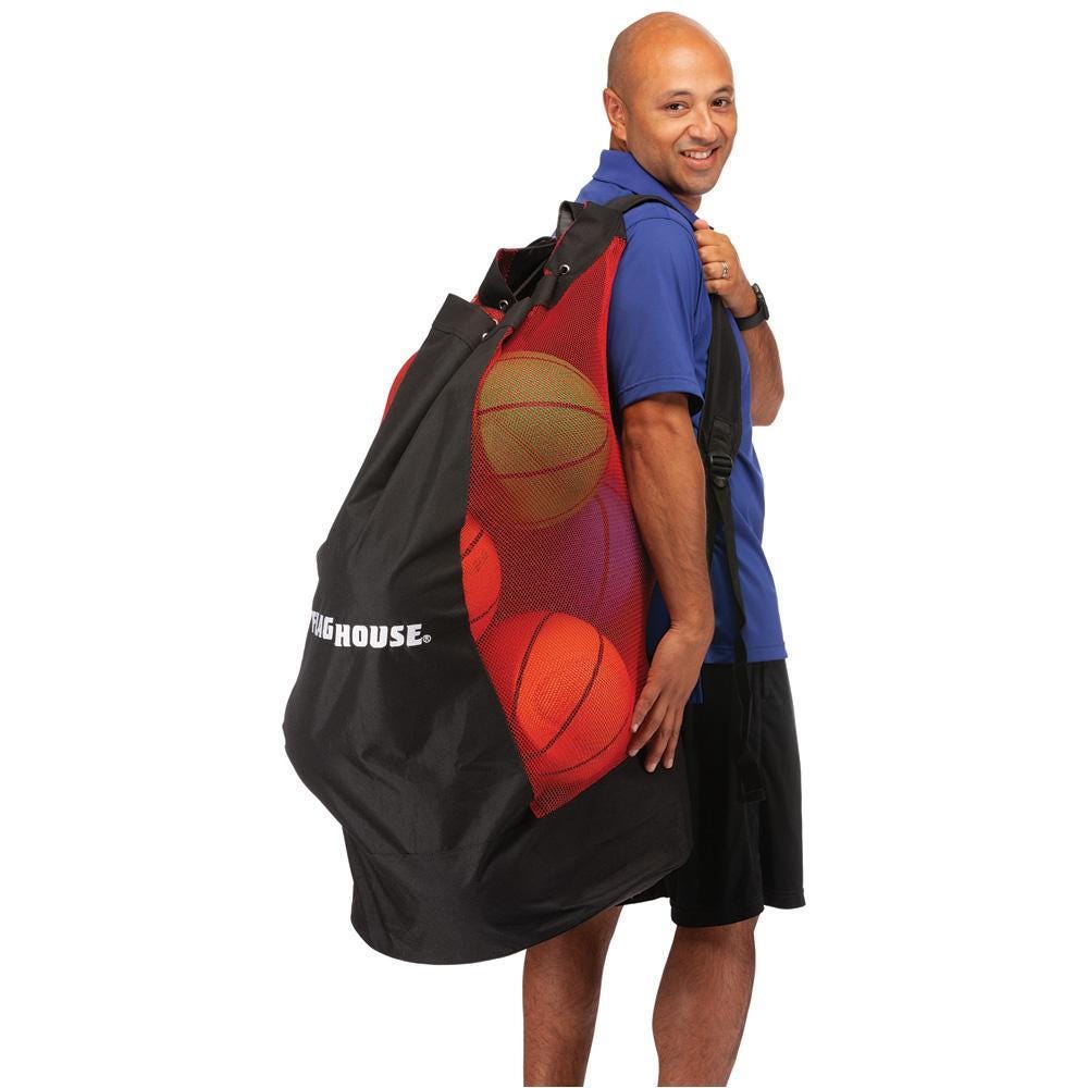 Image for FlagHouse Black Mesh Ball Bag from School Specialty