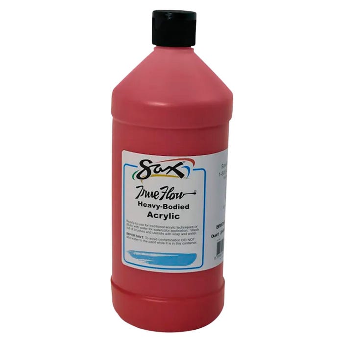 Sax Heavy Body Acrylic Paint, 1 Quart, Bright Red