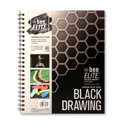 Bee Elite™ Sketching Artist Pad, 9 x 12 Inch, Black