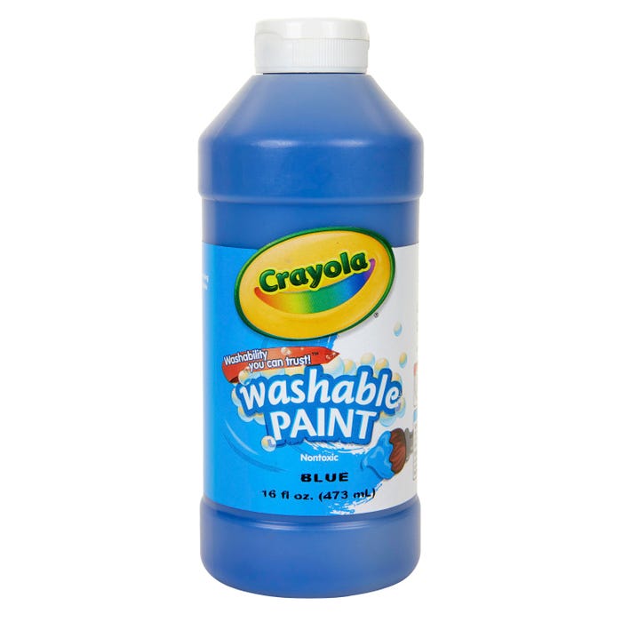 Crayola Washable Paint, 1 Pint Bottle, Blue