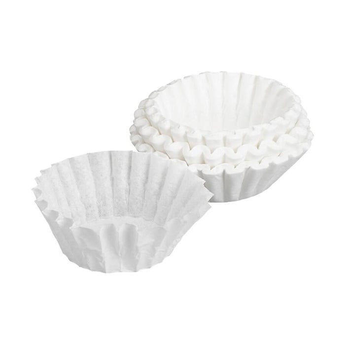 Bunn-O-Matic Regular Coffee Filter, 4-1/4 in Dia X 2-3/4 in H, 12 Cup, White, Pack of 1000