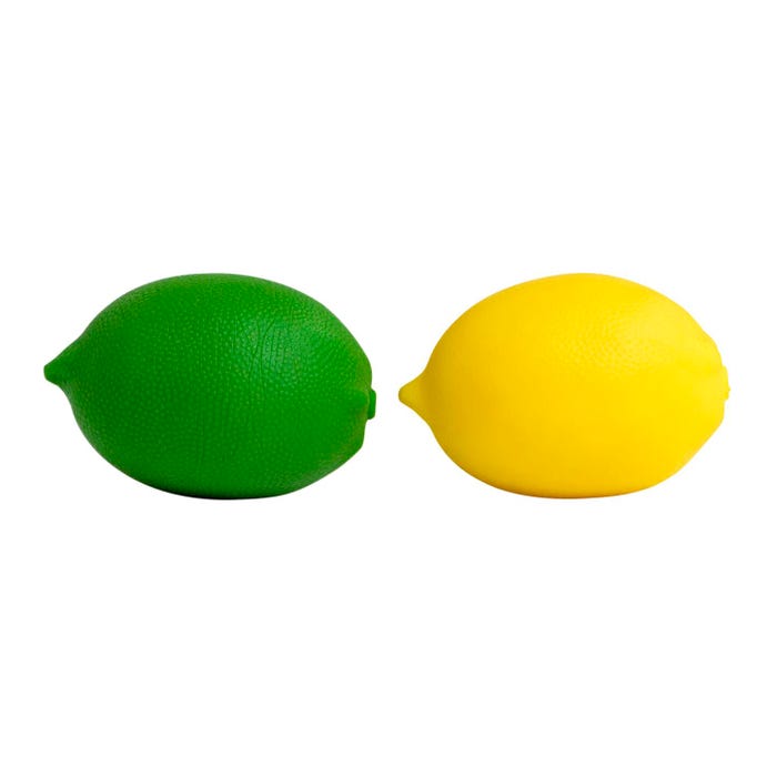 EcoWise Hand Therapy Fruit Squish Balls, Pair, Lemons