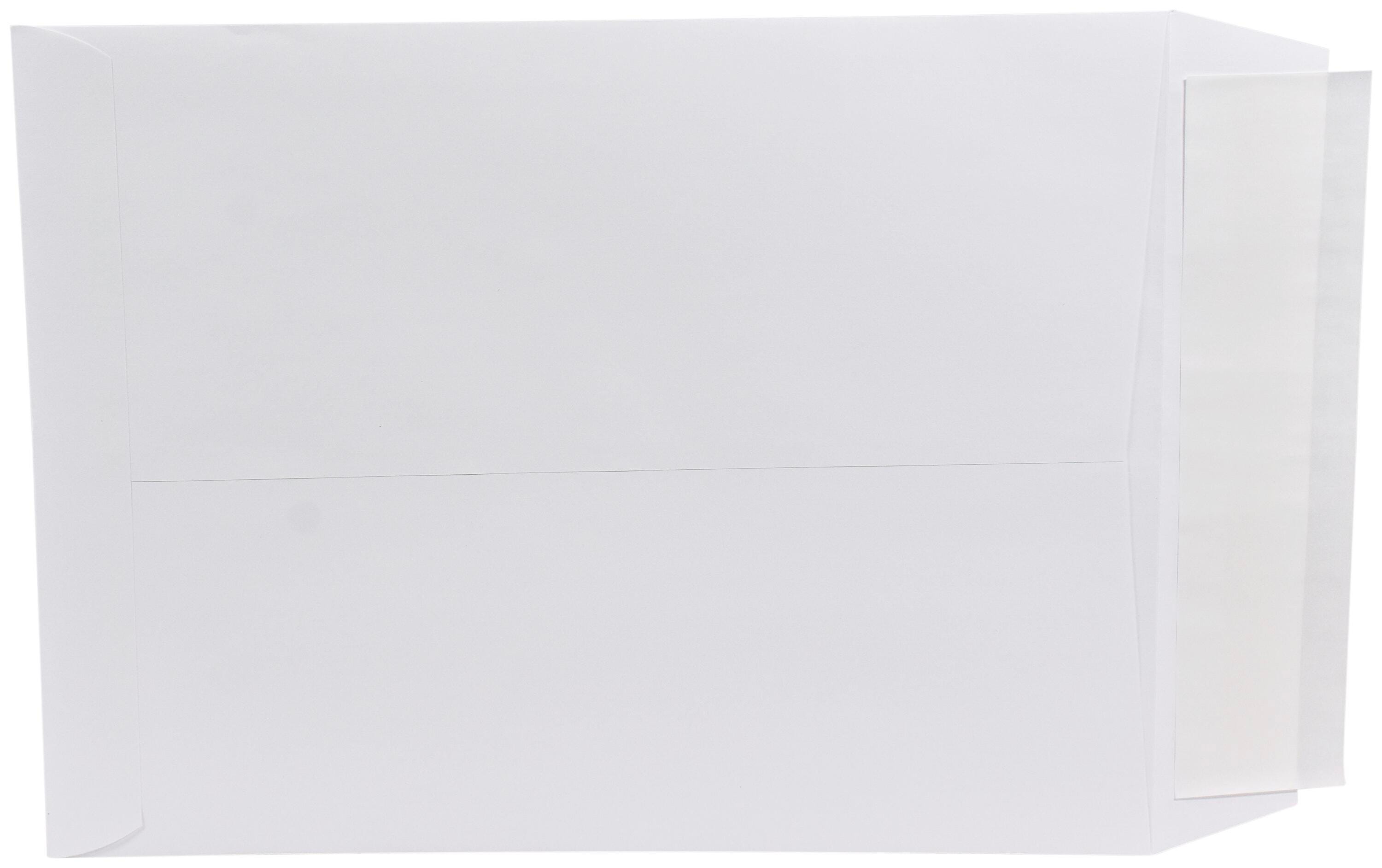Image for School Smart Kwik-Tak Envelopes, 9 x 12 Inches, 28 lb, White, Box of 100 from School Specialty