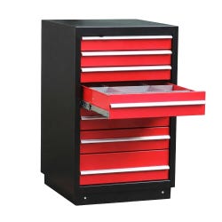Grainger Stationary Modular Drawer Cabinet, 7 Drawers