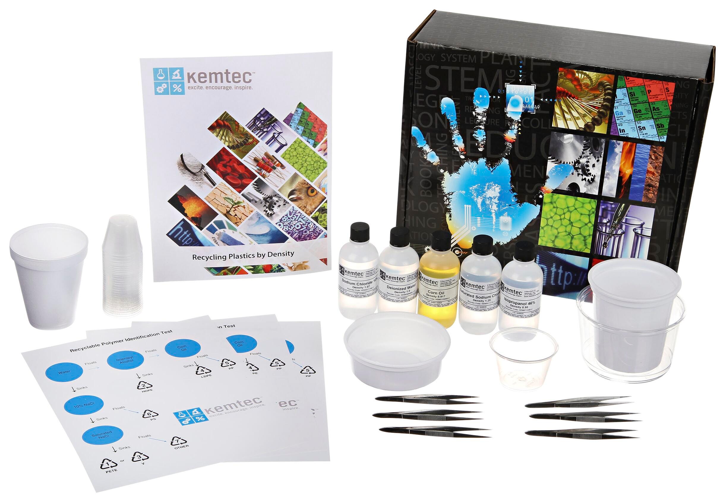 Image for Kemtec Recycling Plastics by Density Class Kit from School Specialty