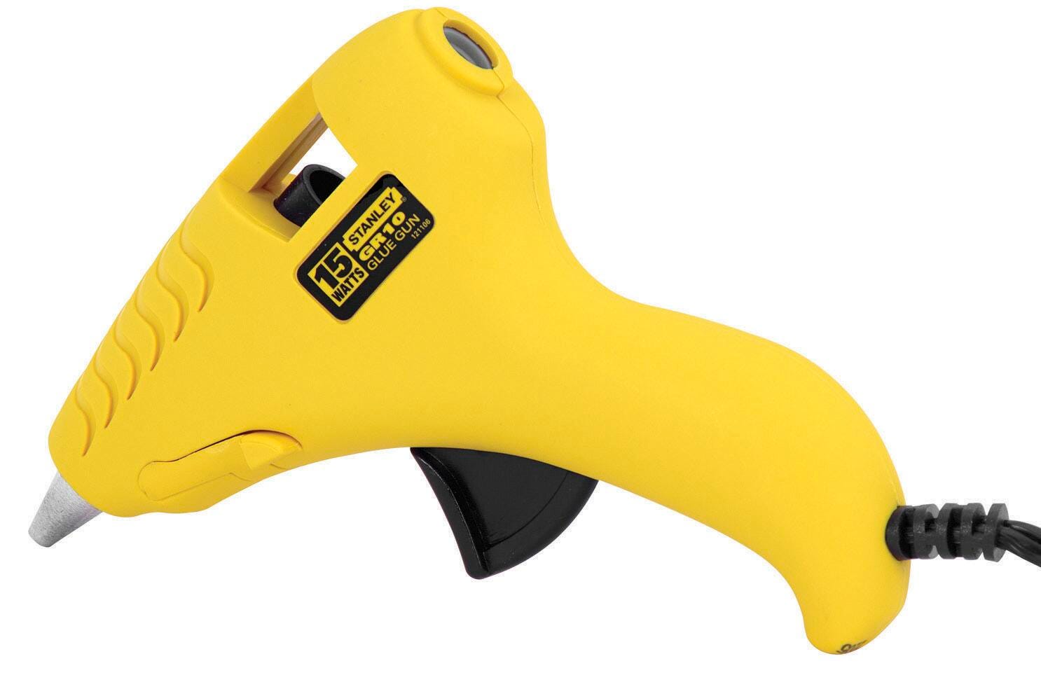 Stanley Glueshot Miniature Hot Melt Glue Gun, Yellow, 15 Watt, Item Number 1397688