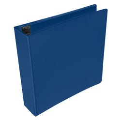 School Smart Round Ring View Binder, Polypropylene, 2 Inches, Blue 086396