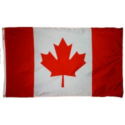 Annin Canada Flag, Nylon, 3 x 5 ft, Item Number 1542872