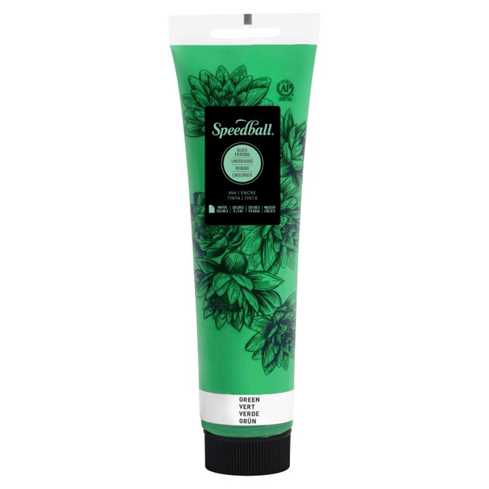 Speedball Water Soluble Block Printing Ink, Green, 5 Ounces