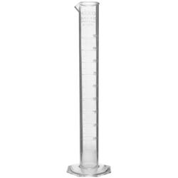 Eisco Labs Graduated Cylinder, TPX, Octagonal Base, Class B, 100mL