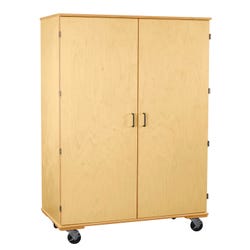Image for Classroom Select Large Mobile Divided Adjustable Shelf Storage, 10 Shelves, 48 x 24 x 67 Inches, Birch from School Specialty