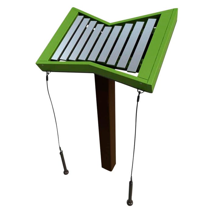 Freenotes Harmony Park Outdoor Instrument Melody Xylophone, Surface Mount, 43 x 23 x 16 Inches