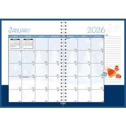 House of Doolittle, Recycled, Monthly Calendar Planner, Seasonal, 2025-2026, 7 x 10 Inches 2150684