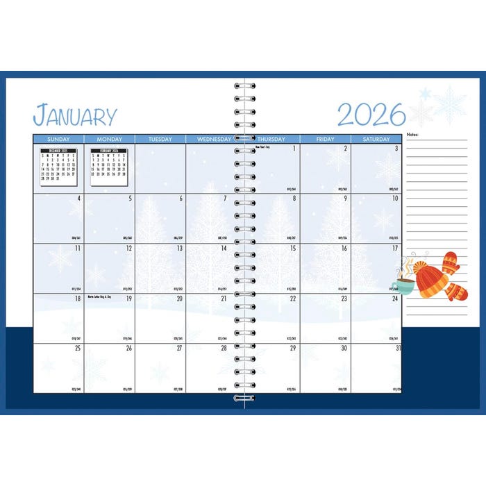 House of Doolittle Recycled Monthly Planner, 2026, 7 x 10 Inches, Seasonal