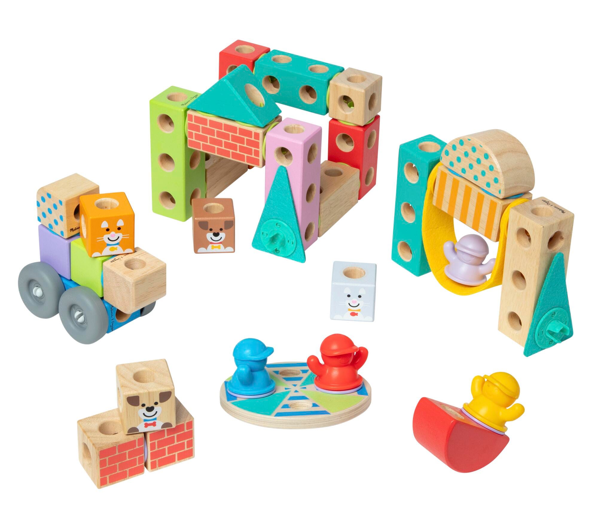 Melissa & Doug Blockables, Town, 73 Pieces 2152092