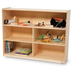 Contender Divided Three-Tiered Storage Shelf, 46-3/4 x 12 x 33-7/8