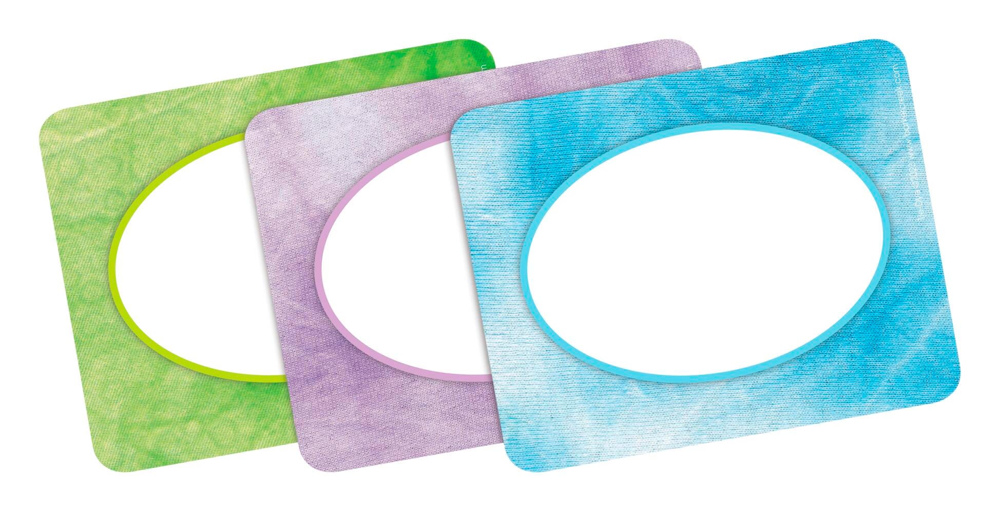 Image for Barker Creek Name Tags, Tie-Dye, 3-1/2 x 2-3/4 Inches, Set of 45 from School Specialty
