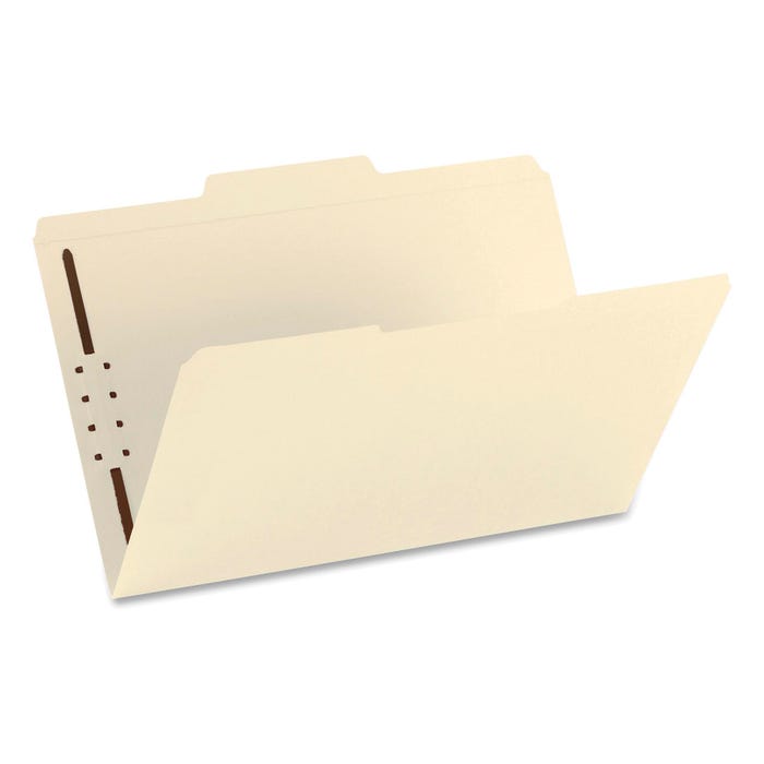 Smead Fastener Folders, Legal Size, 1/3 Assorted Cut, 1 K-Style Fastener, Manila, Pack of 50