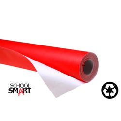 School Smart Fade-Resistant Art Paper Roll, 48 Inches x 60 Feet, Red