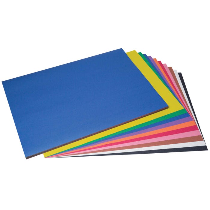 Prang Medium Weight Construction Paper, 18 x 24 Inches, Assorted Colors, Pack of 50