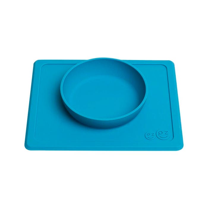 ezpz Mini Bowl, 8-1/2 x 7 x 1-1/4 Inches, Blue