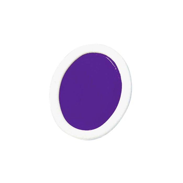 Prang Semi-Moist Watercolor Paint Refill, Oval Pan, Violet, 12 Pans