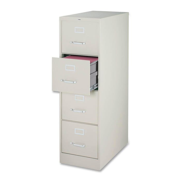 Lorell Commercial-Grade Putty Vertical Files, 5-Drawer, Legal, 18 x 26-1/2 x 61 Inches