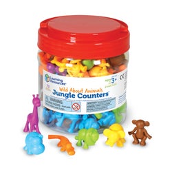 Learning Resources Wild About Animals Jungle Counters, Set of 72 1465320