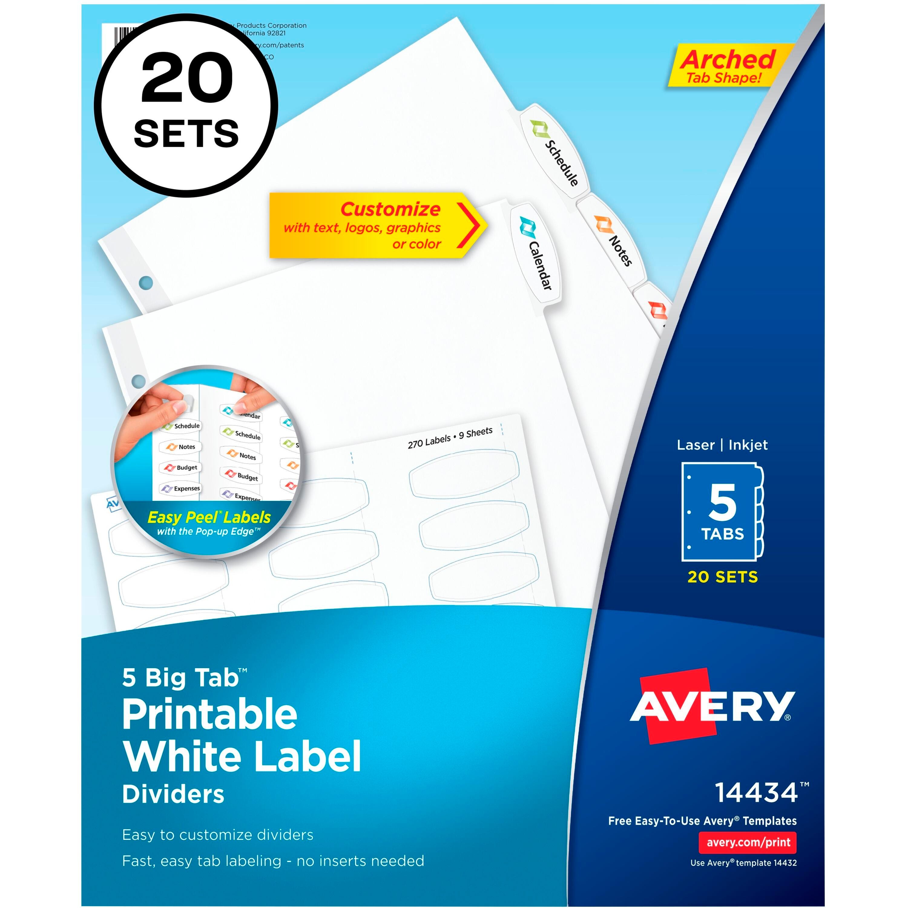 Tab Dividers, Item Number 1575535