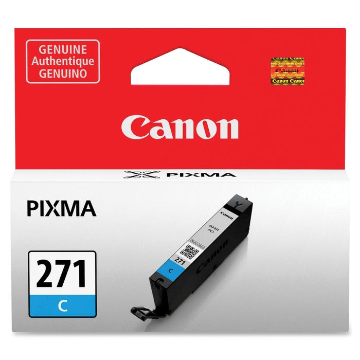 Canon Ink Toner Cartridge, CLI271C, Cyan