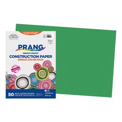 Prang Medium Weight Construction Paper, 12 x 18 Inches, Holiday Green, 50 Sheets 1506477