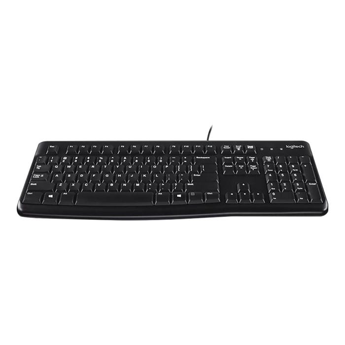 Logitech Keyboard K120 Plug-and-Play USB Keyboard, Black