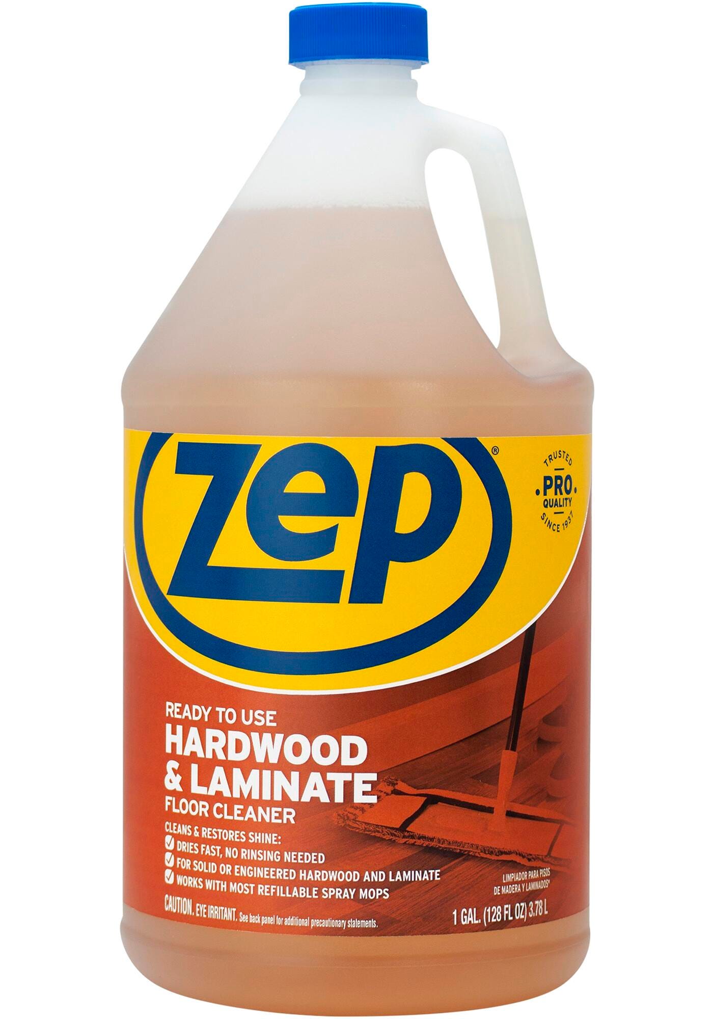 Zep Hardwood & Laminate Floor Cleaner, 128 Fluid Ounces, Brown, Item Number 2009833