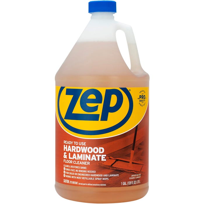 Zep Hardwood & Laminate Floor Cleaner, 128 Fluid Ounces, Brown