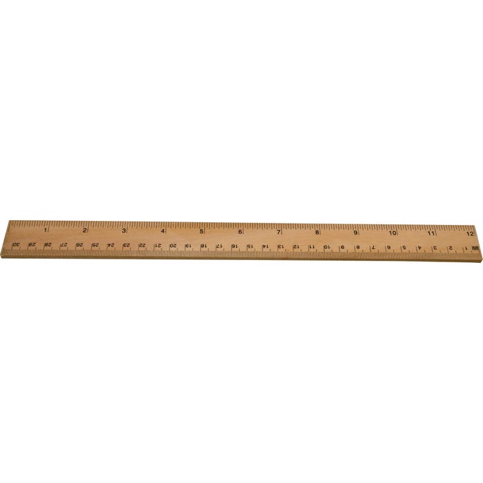 Delta Education Wooden Ruler, 12 Inch, Pack of 8