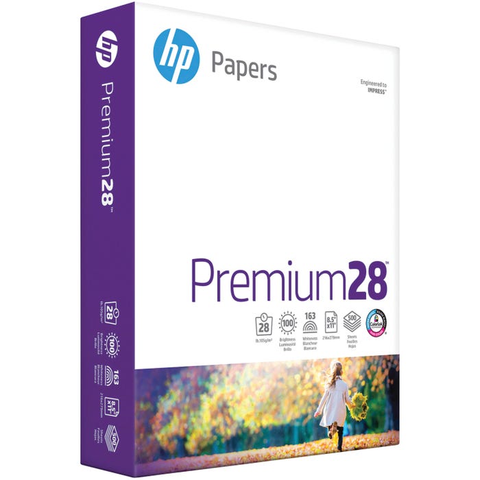 HP Premium Printer Paper, 8-1/2 x 11 Inches, 28 lb, White, 500 Sheets