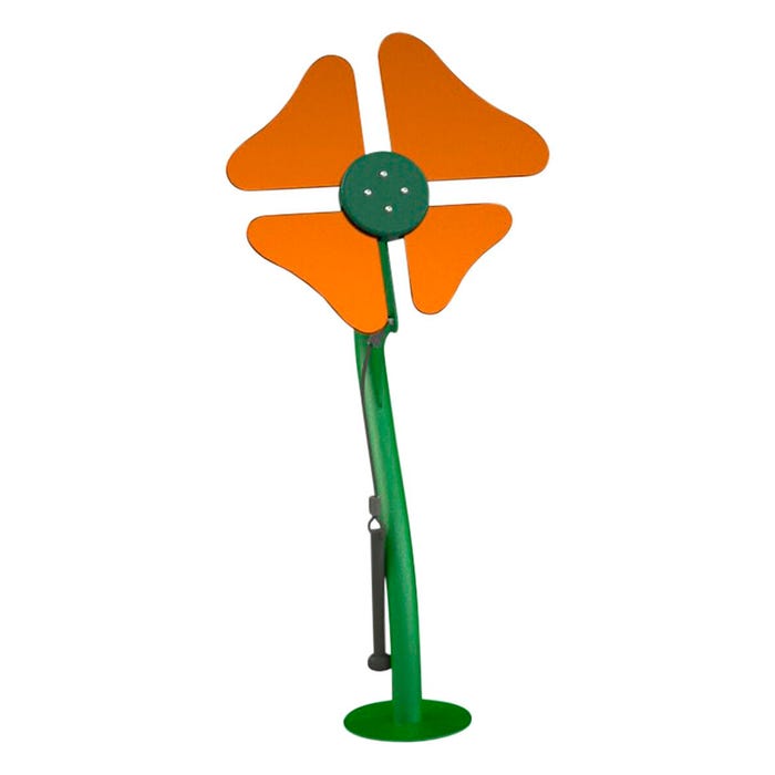 Freenotes Harmony Park Orange Flower Cymbals Playground Instrument, 47 x 26 x 24 Inches