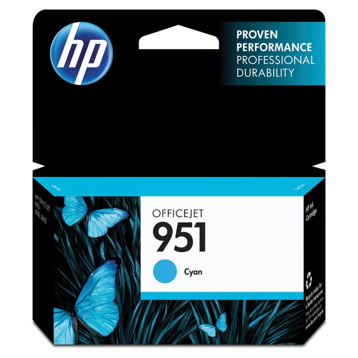 HP 951 Ink Cartridge, CN050AN, Cyan