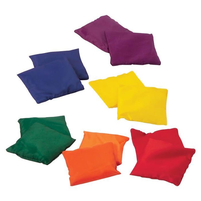 Sportime Nylon Beanbag Class Set, Set of 12, Various Colors