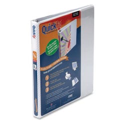 Stride QuickFit View Binder, 5/8 Inch D-Ring, White