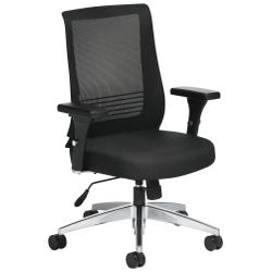Global Mesh Back Tilter Chair, Black, 25 x 26 x 40 Inches