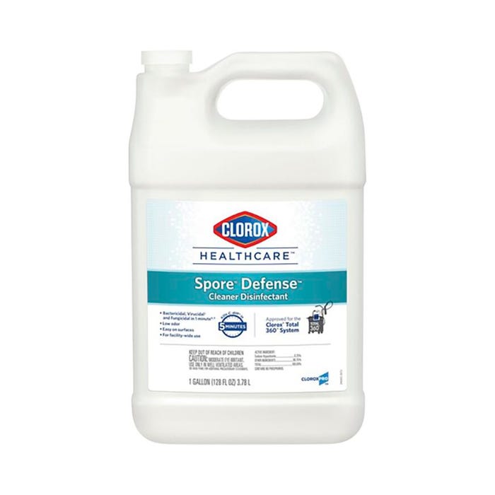 Clorox Spore Defense Disinfectant Cleaner, 4 Quart Bottle