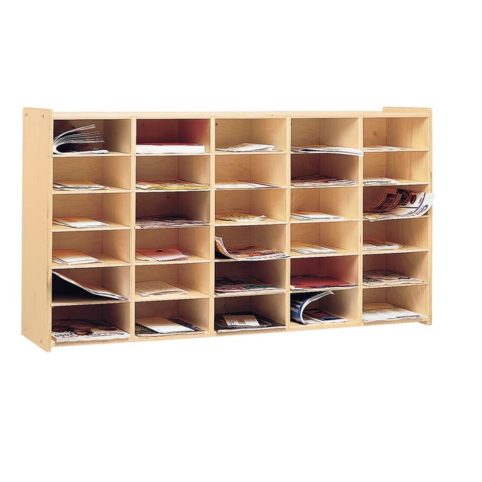 Childcraft 30-Cubby Horizontal Mailbox Organizer, 47-3/4 x 11-5/8 x 26 Inches
